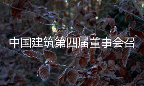 会议中国召开第四第三建筑届董事会十次
